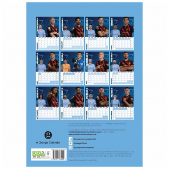Manchester City kalendarz A3 Calendar 2023
