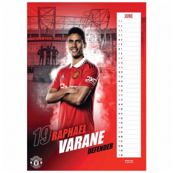 Manchester United kalendarz A3 Calendar 2023