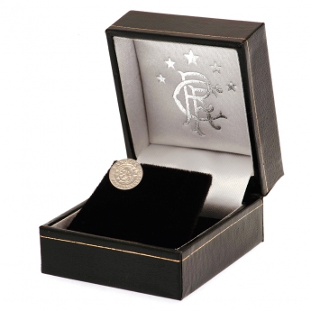 FC Rangers kolczyki Ready Crest Sterling Silver Stud Earring