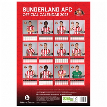 Sunderland kalendarz A3 Calendar 2023
