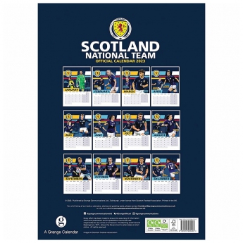 Reprezentacja piłki nożnej kalendarz Scotland A3 Calendar 2023
