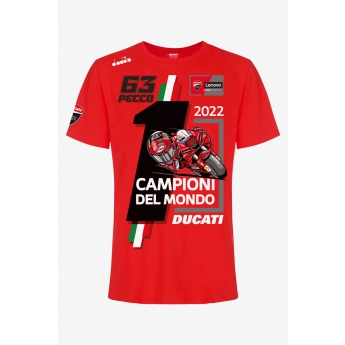 Francesco Bagnaia koszulka męska 2022 World MotoGp Champion