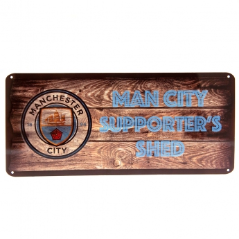 Manchester City tablica na ścianę Shed Sign