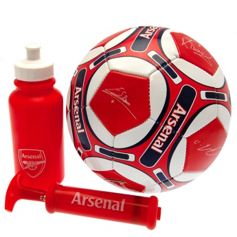 Arsenal zestaw piłkarski water bottle - hand pump - size 5 ball - RD