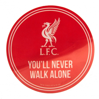 Liverpool naklejka Single Car Sticker YNWA