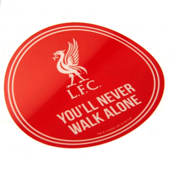 Liverpool naklejka Single Car Sticker YNWA