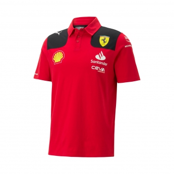 Ferrari męska koszulka polo official red F1 Team 2023