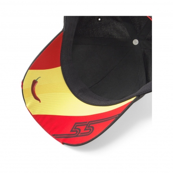 Ferrari dziecięca czapka baseballowa Sainz official red F1 Team 2023