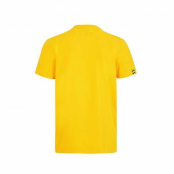 Ayrton Senna koszulka męska Signature Logo yellow 2021