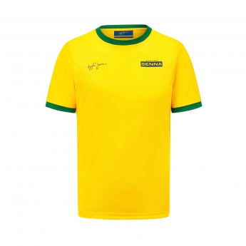 Ayrton Senna koszulka męska Signature Sports yellow 2022