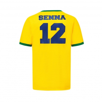 Ayrton Senna koszulka męska Signature Sports yellow 2022