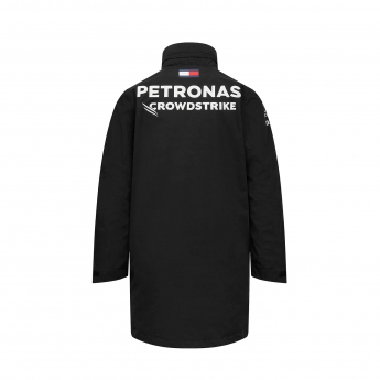 Mercedes AMG Petronas męska kurtka z kapturem Rain official black F1 Team 2023