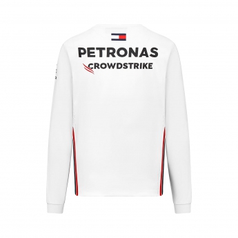 Mercedes AMG Petronas męska koszulka z długim rękawem official white F1 Team 2023