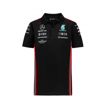Mercedes AMG Petronas dziecięca koszulka polo official black F1 Team 2023