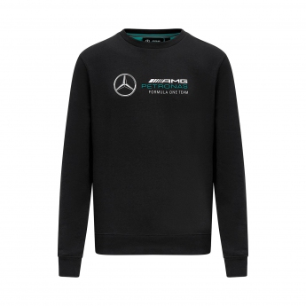 Mercedes AMG Petronas bluza męska Crew Logo black F1 Team 2023