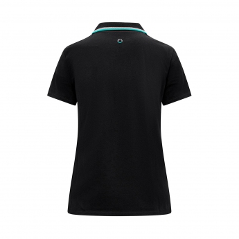Mercedes AMG Petronas damska koszulka polo Classic Black F1 Team 2023