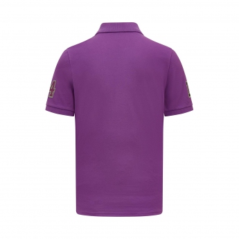 Mercedes AMG Petronas męska koszulka polo Lewis Hamilton purple F1 Team 2023
