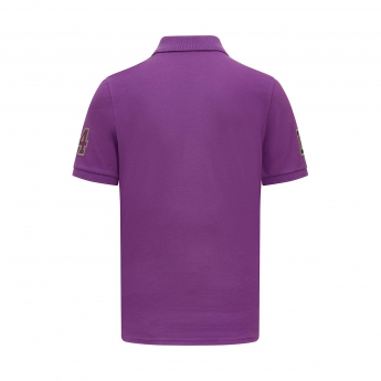 Mercedes AMG Petronas męska koszulka polo Lewis Hamilton purple F1 Team 2023