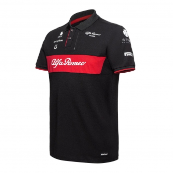 Alfa Romeo Racing męska koszulka polo official black F1 Team 2023