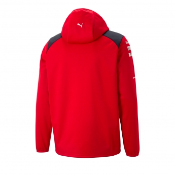 Ferrari męska kurtka z kapturem Softshell official red F1 Team 2023