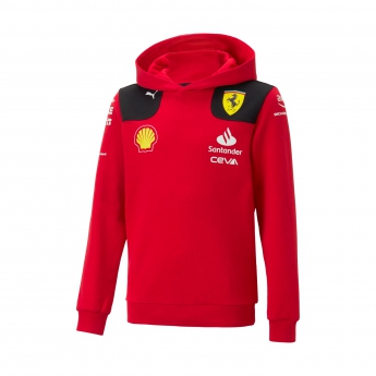 Ferrari dziecięca bluza z kapturem official red F1 Team 2023