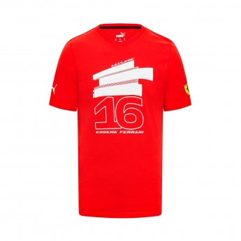 Ferrari koszulka męska Leclerc Driver Red F1 Team 2023