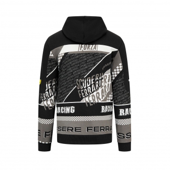 Ferrari męska bluza z kapturem Graphic Black Sweatshirt F1 Team 2023