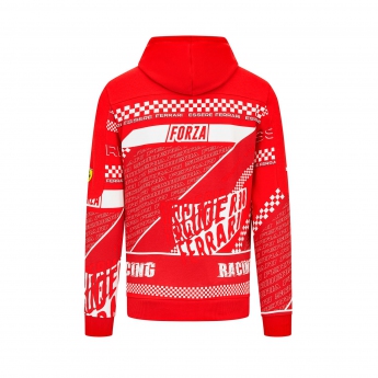 Ferrari męska bluza z kapturem Graphic Red Sweatshirt F1 Team 2023