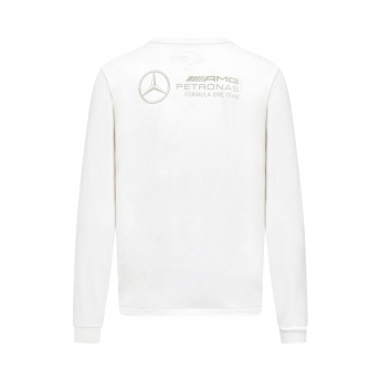Mercedes AMG Petronas męska koszulka z długim rękawem White Classic F1 Team 2023