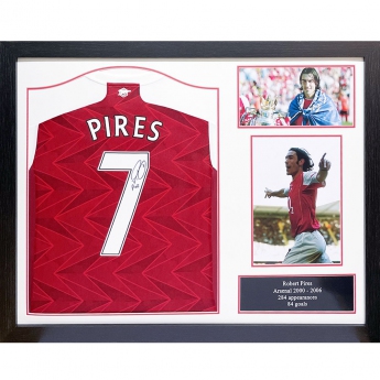 Słynni piłkarze koszulka w antyramie Arsenal FC Pires Signed Shirt (Framed)