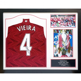 Słynni piłkarze koszulka w antyramie Arsenal FC Vieira Signed Shirt (Framed)