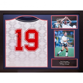 Słynni piłkarze koszulka w antyramie England FA 1990 Gascoigne Signed Shirt (Framed)
