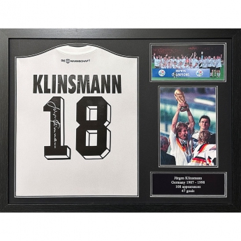 Słynni piłkarze koszulka w antyramie Germany Klinsmann Signed Shirt (Framed)