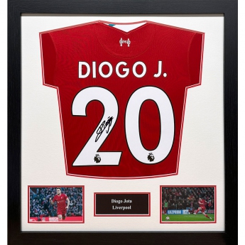 Słynni piłkarze koszulka w antyramie Liverpool FC Jota Signed Shirt (Framed)