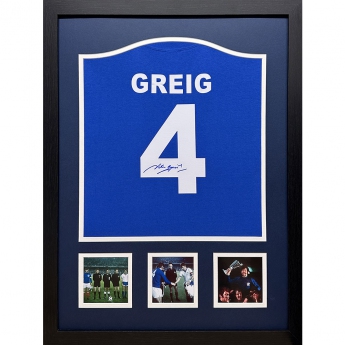 Słynni piłkarze koszulka w antyramie Rangers FC 1972 Greig Signed Shirt (Framed)