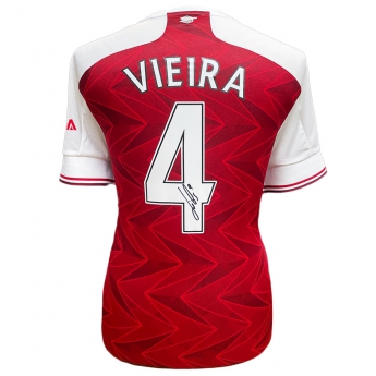 Słynni piłkarze koszulka w antyramie Arsenal FC Vieira Signed Shirt