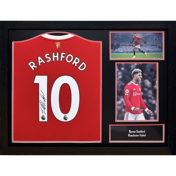 Słynni piłkarze koszulka w antyramie Manchester United FC Rashford Signed Shirt (Framed)