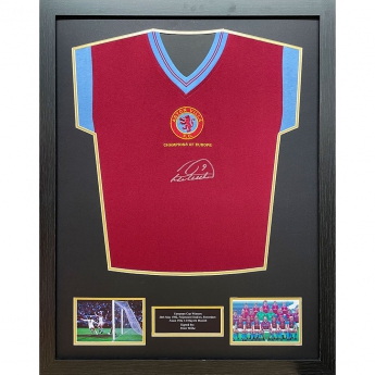 Słynni piłkarze koszulka w antyramie Aston Villa FC 1982 Withe Signed Shirt (Framed)