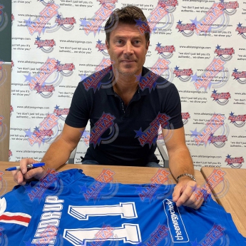 Słynni piłkarze koszulka w antyramie 2019-2020 Laudrup Signed Shirt (Framed)