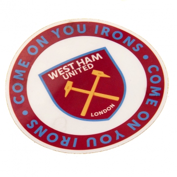 West Ham United naklejka Single Car Sticker COYI