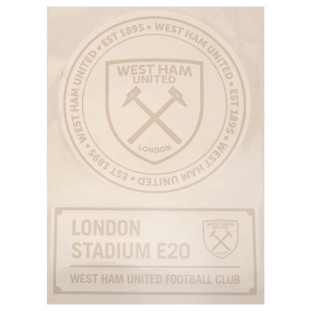 West Ham United naklejki 2pk A4 Car Decal