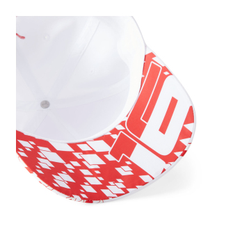 Ferrari dziecięca czapka baseballowa Charles Leclerc SE White F1 Team 2023