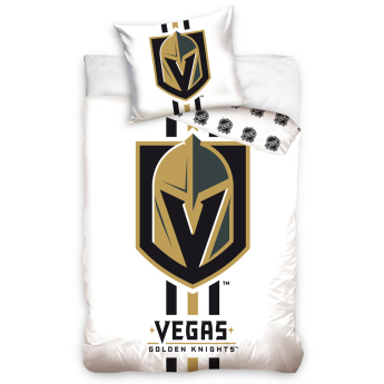 Vegas Golden Knights pościel na jedno łóżko TIP White