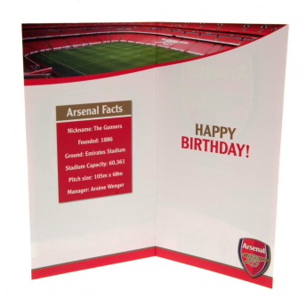 Arsenal życzenia urodzinowe Red Card