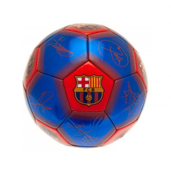 Barcelona mini futbolówka signatures size 1