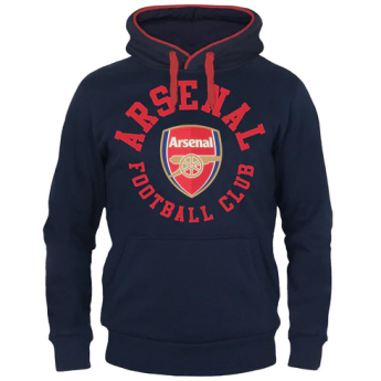 Arsenal męska bluza z kapturem graphic navy