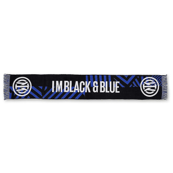 Inter Milan szalik zimowy im black blue