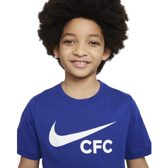 Chelsea koszulka dziecięca Swoosh CFC blue