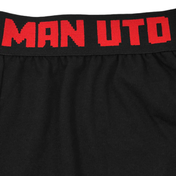 Manchester United piżama męska Short Crest black
