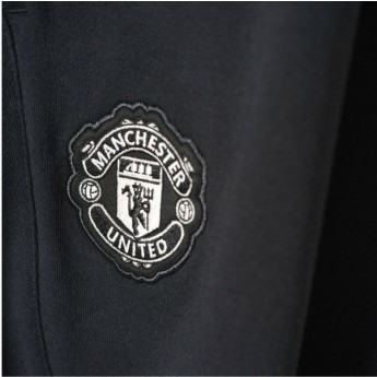 Manchester United czarne męskie spodnie dresowe swt